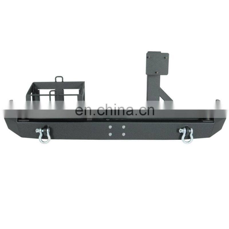 Steel Rear bumper with tire rack with Oil bucket bracket for Fj Cruiser 2007+ off road accessories