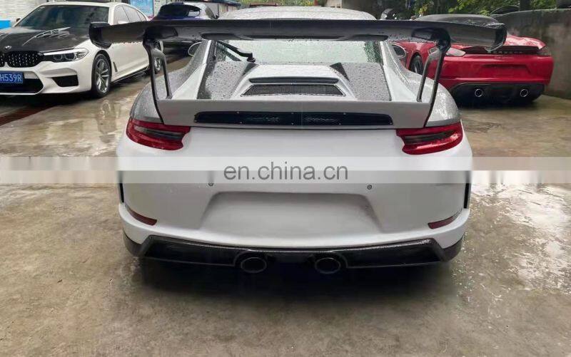 Runde FRP Or Half Carbon For Porsche 911-991.2 Upgrade GT3RS Style Body Kit Front Rear Bumper Lip Side Skirt Fender Hood Spoiler