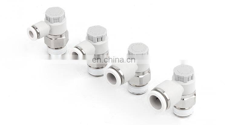 SNS AS-F Series plastic elbow air flow throttle valve pneumatic speed controller