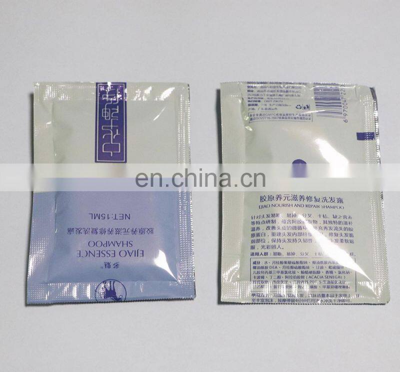 four sides seal bag shampoo / perfume sachet packing machine