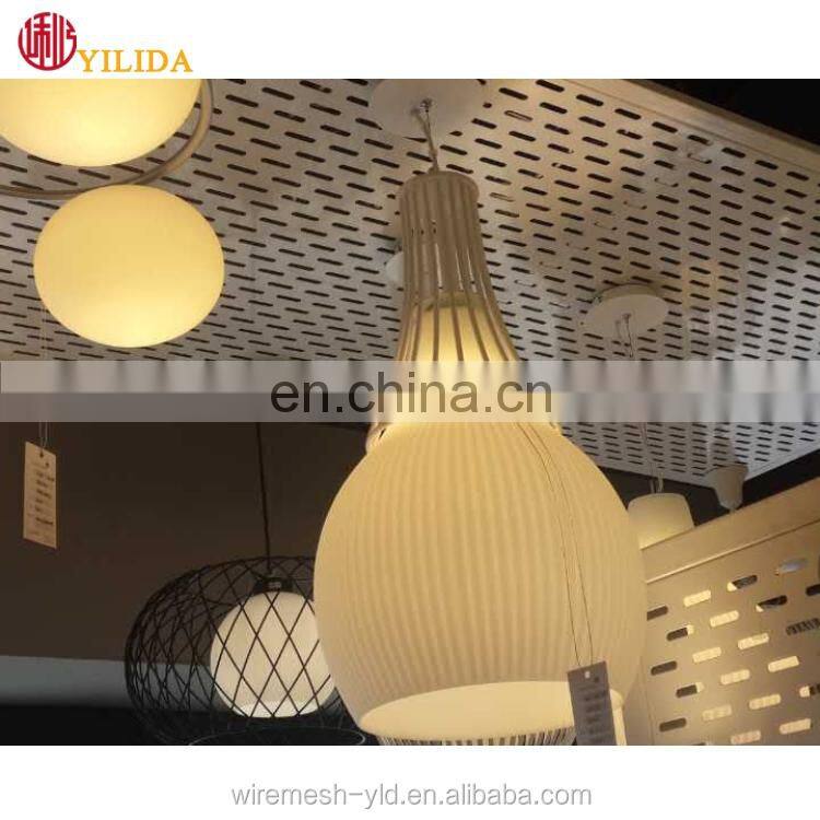 library wall cover decorative mesh powder coated perforated metal mesh