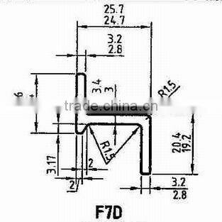 Hot Rolled Window Section - F7D