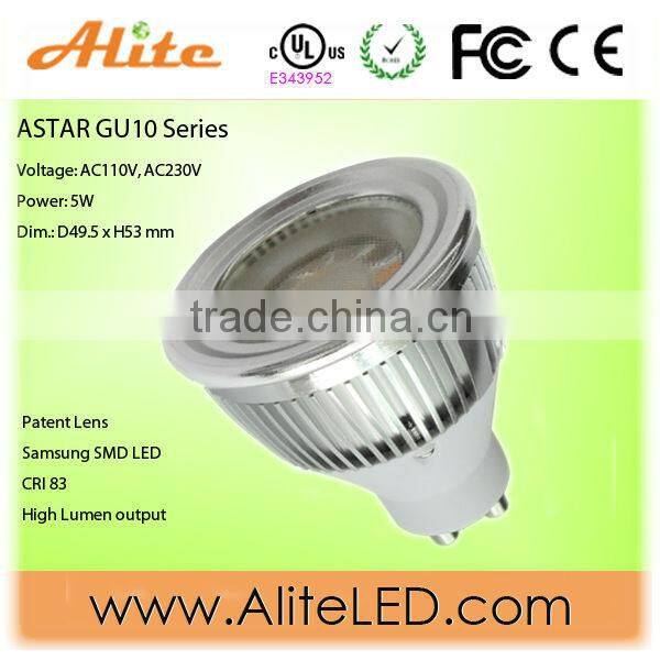 400lm Samsung led 230v LM79-08 CE&UL gu10 led light