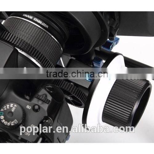 Poplar DSLR Shoulder PAD Support Mount Rig+Hand Grip+Follow Focus+Digital Matte Box M3 Video Movie Kit For DV HDV HD Camcorder D