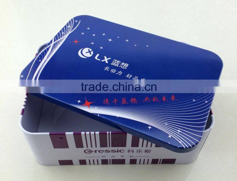 Good quality blue want to mobile phones tin cans