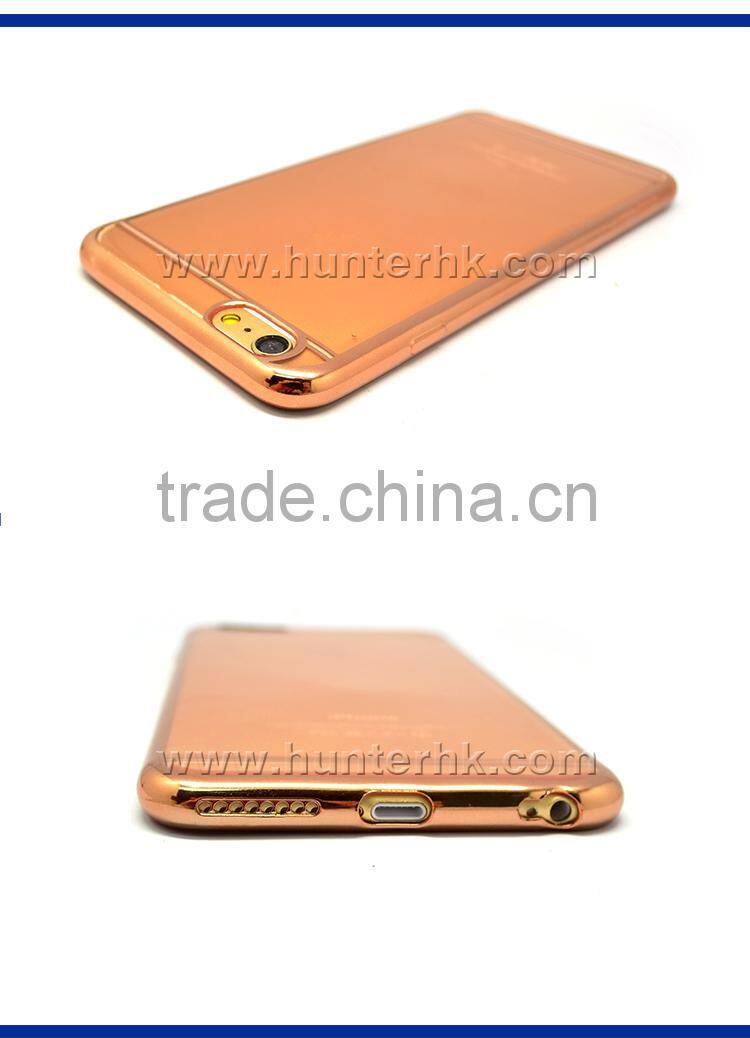 Plated Ultra Thin TPU Gel Case For iphone6