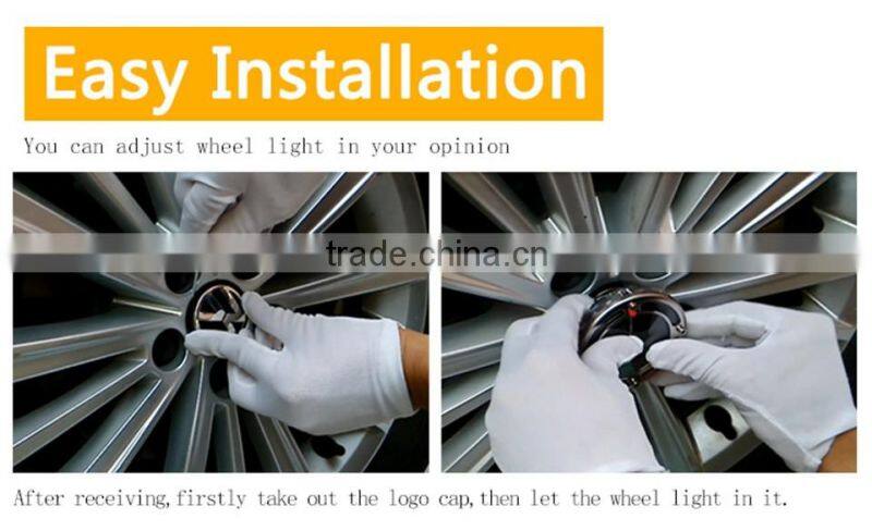 Car Styling!4pcs Solar Energy Power LED Car Wheel Led Solar Powered shinning wheels hub light waterproof