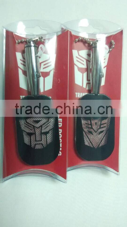 2015 novely crystal led logo keychain ,wholesales start shape led keychain ,custom star glowing keychain light for festival gift