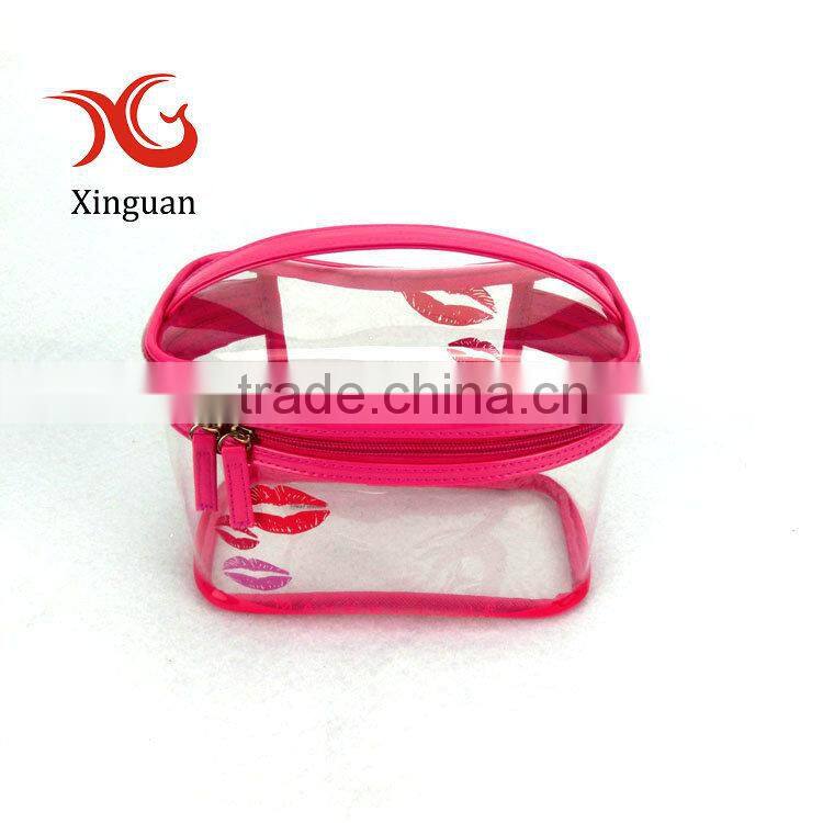manufacture recyclable cosmetic zipper EVA clear bag
