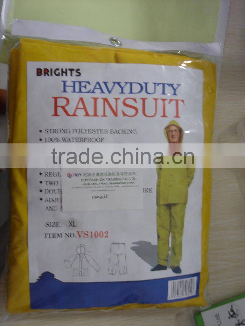 Long Hooded Waterproof Raincoat For Men