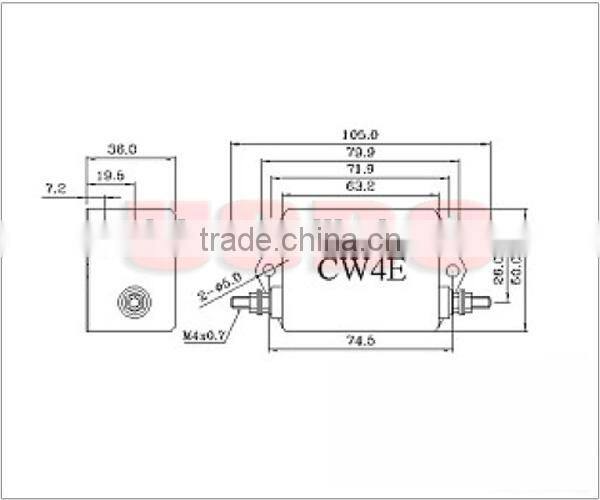 Durable 115/250VAC IEC320 power line emi filter