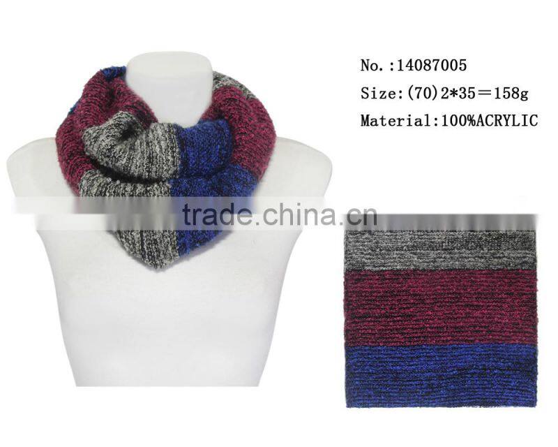 winter cooling scarf fashion acrylic knited round scarfs mens infinity loops