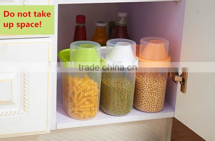 2016 Newest Simple Colorful Transparent Kitchen Tools storage jar