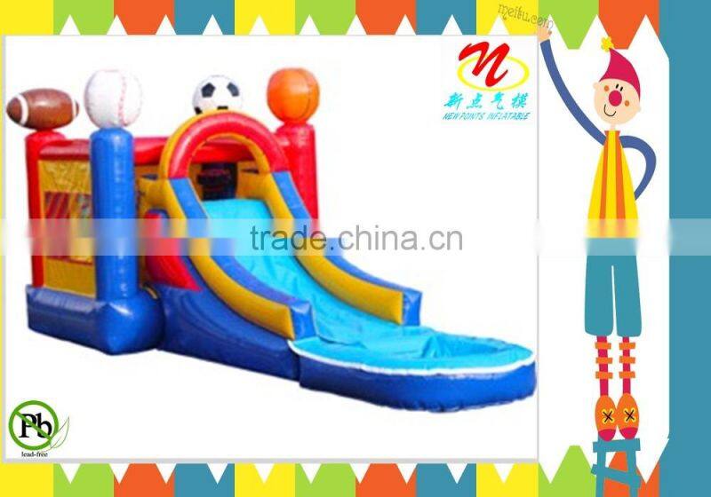 2014 china high quality cheap funny inflatable pool combo for kids