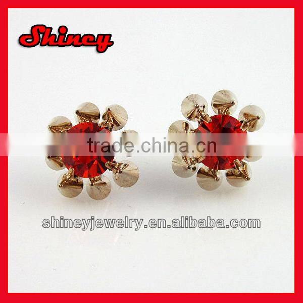 yiwu wholesale cheap jewelry crystal paved hook styled pearl earring