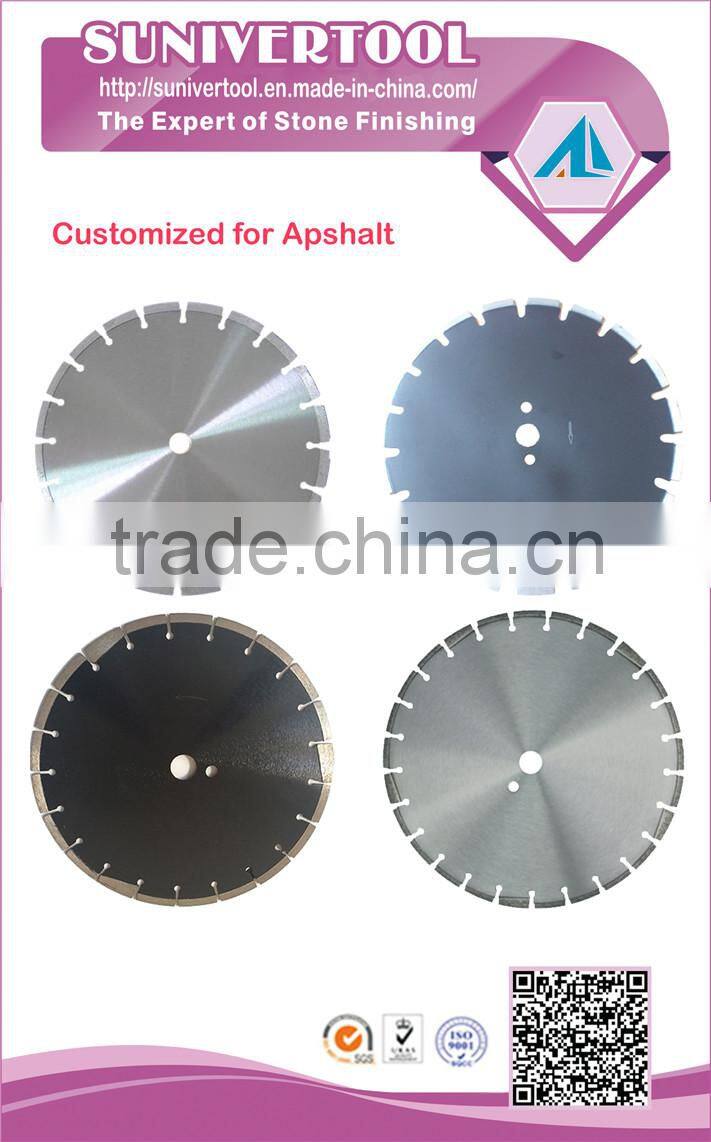 laser welded asphalt diamond saw blade,concrete saw with good design ,cutting blade