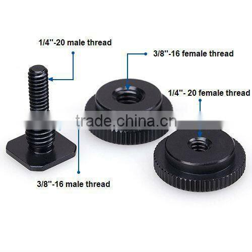 ET-MS01 High Quality hot shoe 1/4 screw to flash hot shoe mount adapter for dslr