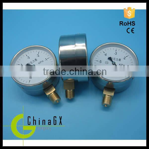 Hot!!! Manufacturer supply low price VG series Stainless steel oil, air, hydraulic, water Pressure Gauge manometer