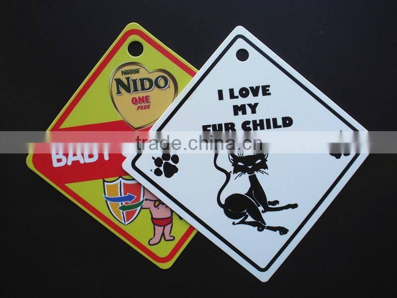 PP Corrugated Plastic sign board design, baby on board sign