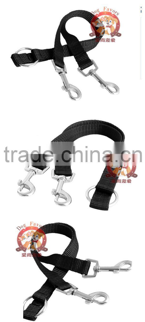 Duplex 2 Way Double Two Dogs Pet Coupler Leash Lead New