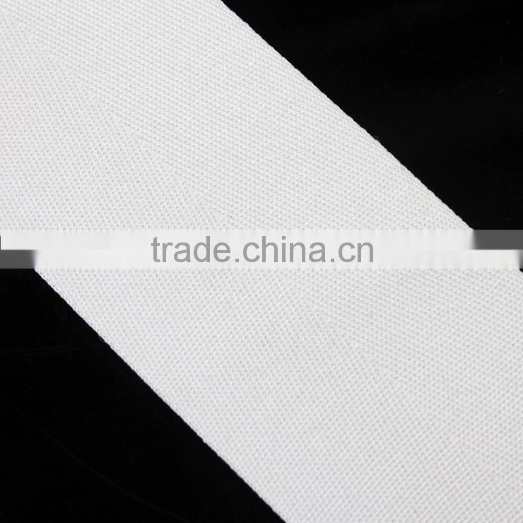Webbing Custom Wholesale,Herringbone White Polyester Cotton Widen Eco-Frendly Webbing,Luggage Apparel Accessories Webbing