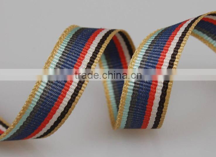 colorful plain and badge camouflage cotton belt, polyester webbing