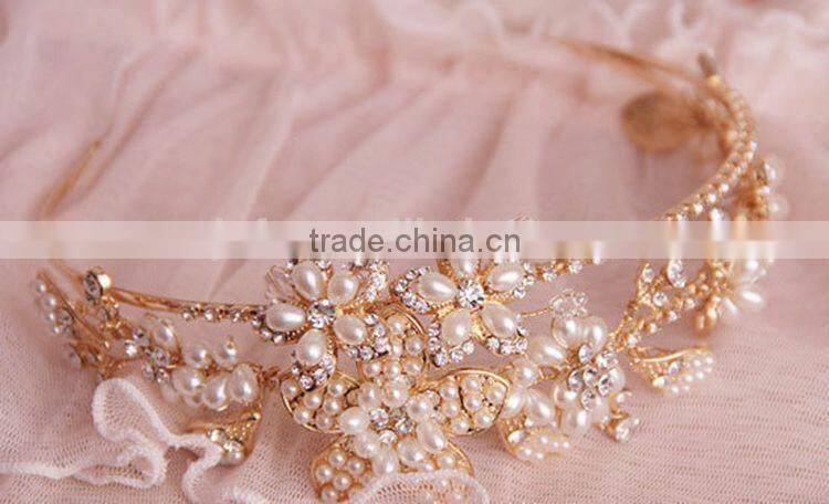 2015 Top Grade European Style Bridal Accessories Handmade Hairband