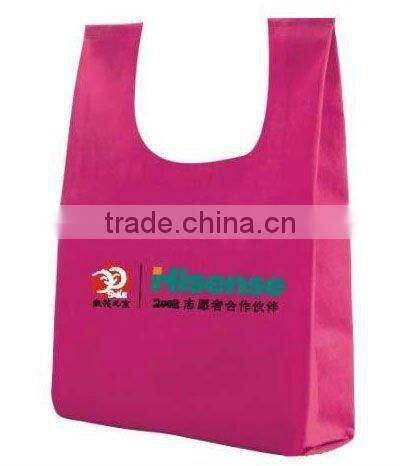 Standard size T-shirt shape non woven bag