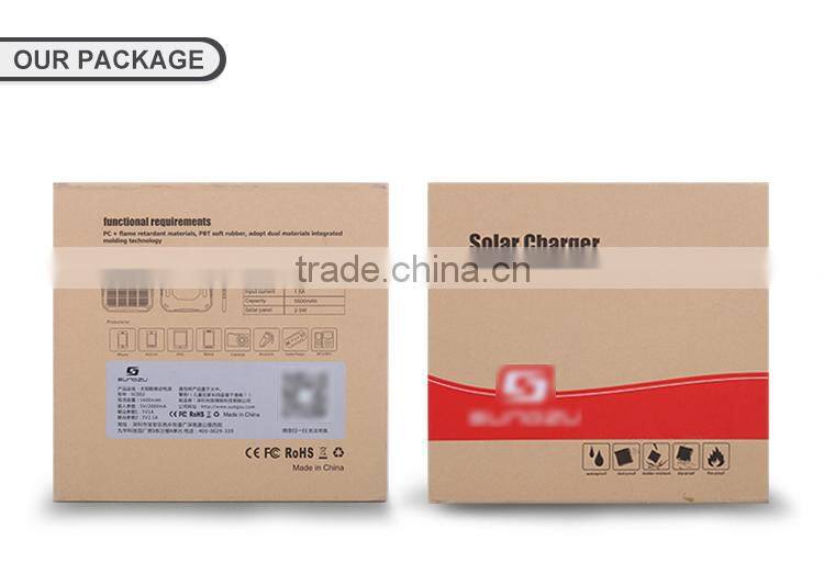 2015 new waterproof solar charger, super fireproof solar charger