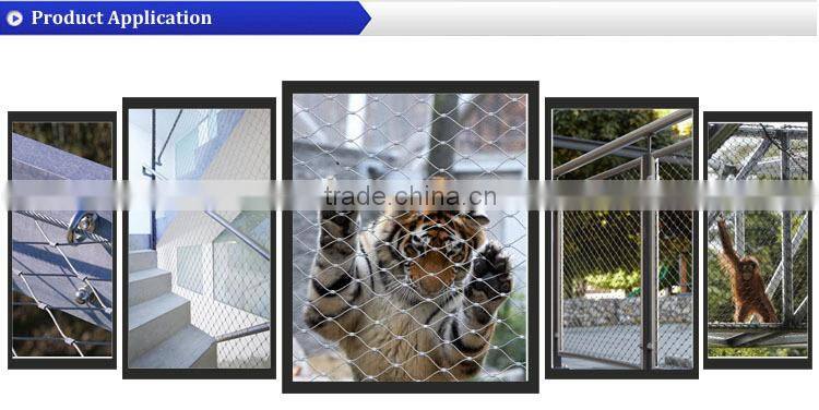 stainless steel cable rope bird netting mesh