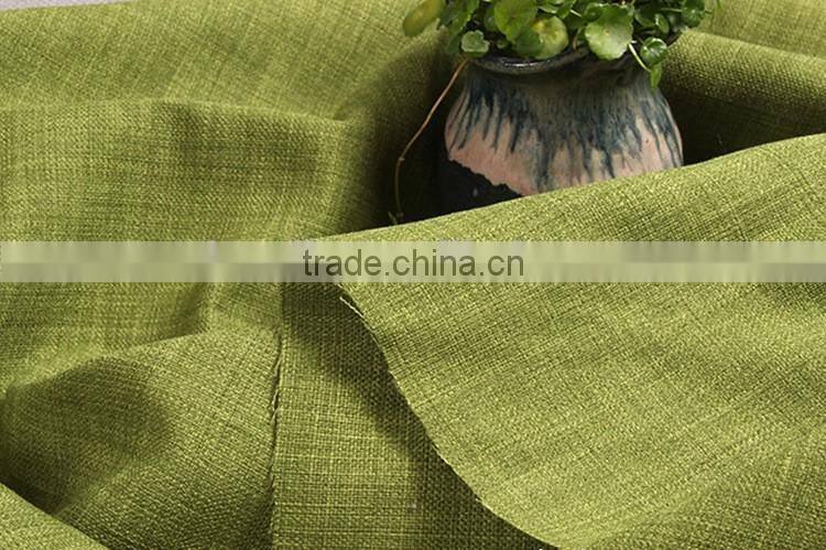 Factory Price Solid color thick cotton/linen sofa curtain tablecloth fabric