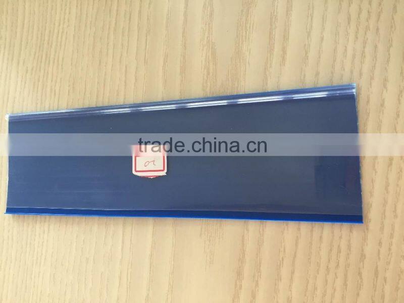 Plastic PVC Price Data Strip Label Holders for Supermarket Price Display