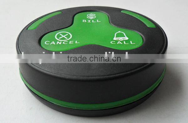 Portable coffee shop Wireless pager caller system H3 buzzer with K-2000AT screen