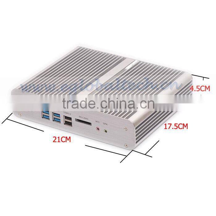 Fanless Industrial IPC Server Intel Core i3 5010U HD5500 Graphics Small Computer 4K HTPC Better Than PIPO X7 Mini PC Windows 8.