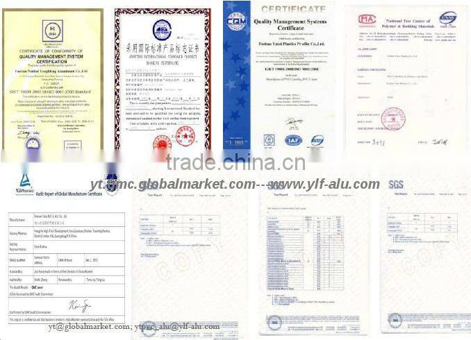 manufactured design aluminum profile sickness 2.0mm wood profile for door