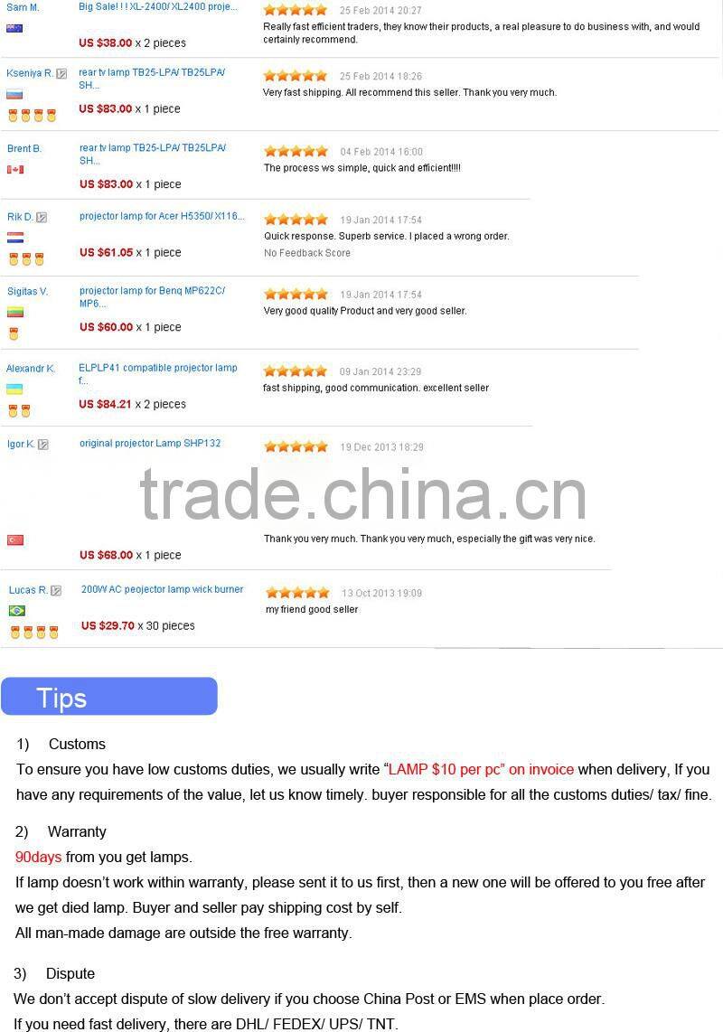 LG BS275 BS-275 BX275 BX-275 AJ-LBX2A compatible projector lamp bulb p-vip 180/0.8 e20.8