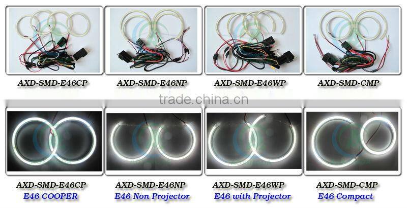 E46 2D coupe SMD ring angel eye halo light kit