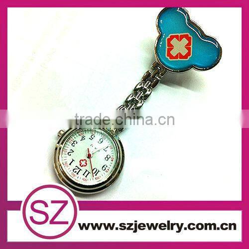 new style cute blue nurse pin watch for sale