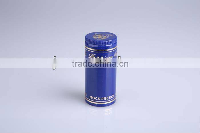 Factory direct customized aluminum Rip-off bottle cap for vodka wisky brandy