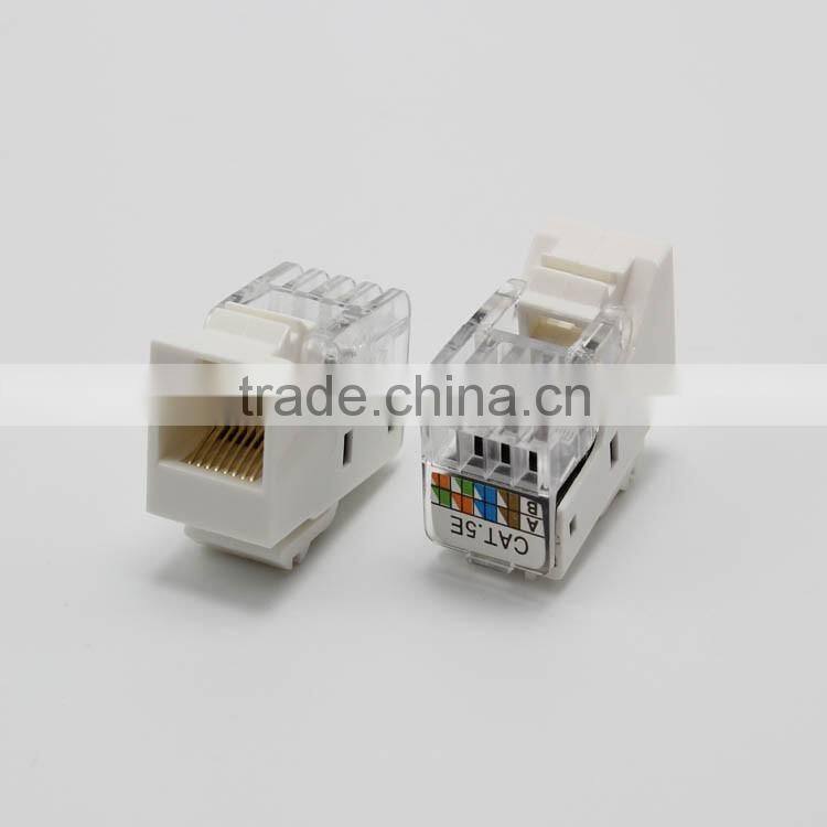 Toolless Cat5e RJ45 Keystone Jack