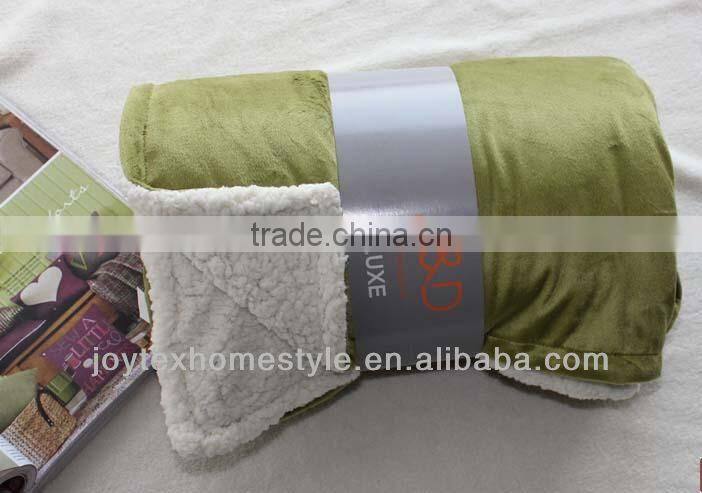100%Polyester Plush Sherpa Throw Blanket