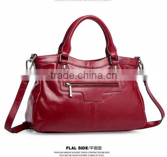 Wax oil bag 2014 leather shoulder handbags