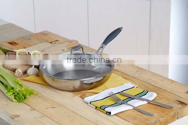Tri-Ply Stainless Steel korea nonstick frying pan
