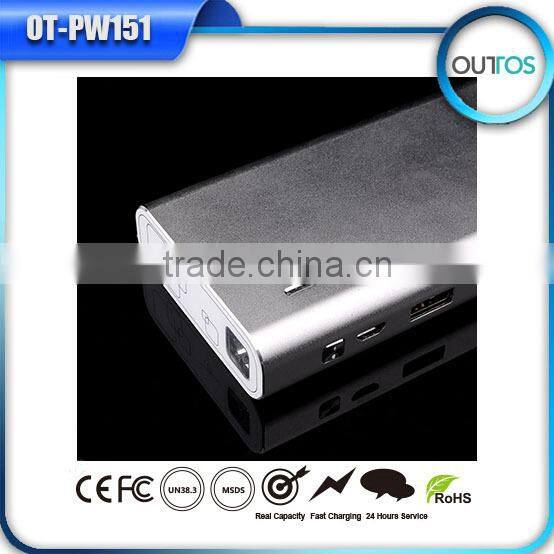 Made in china external portable charger high capacity power bank with small size