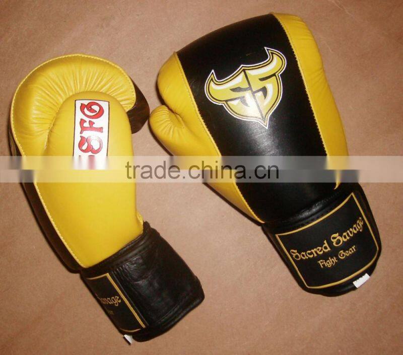 BGM-1124 professional leather boxing gloves manufacturers