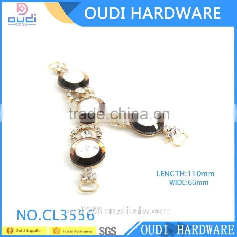 High Quality Lower Price Metal Buckles For Woman Sandal Zinc Alloy Shoe Accessory Rhinestone Decoration Clips
