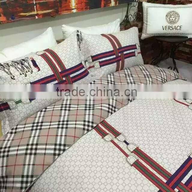 Wholesale Reactive Print Cotton Twill Peach bedding set