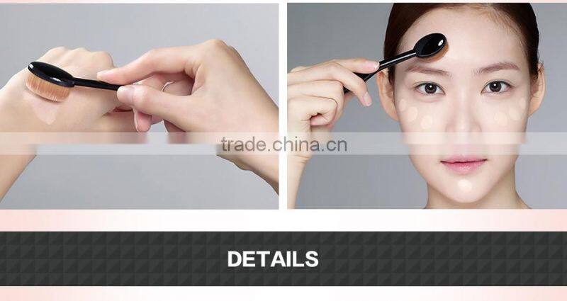 Pro Oval Brush Makeup Cosmetic Foundation Liquid Cream Powder Blush Pigment Tool