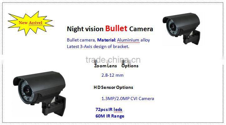 High quality cheap price CCTV Camera 1080p bullet CVI camera camera detector