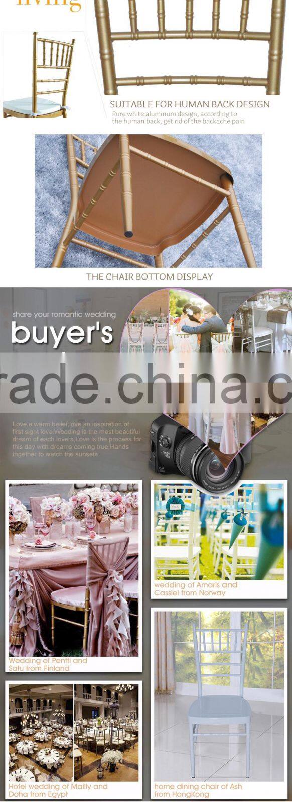 foshan gold and white chivari tiffany wedding chair